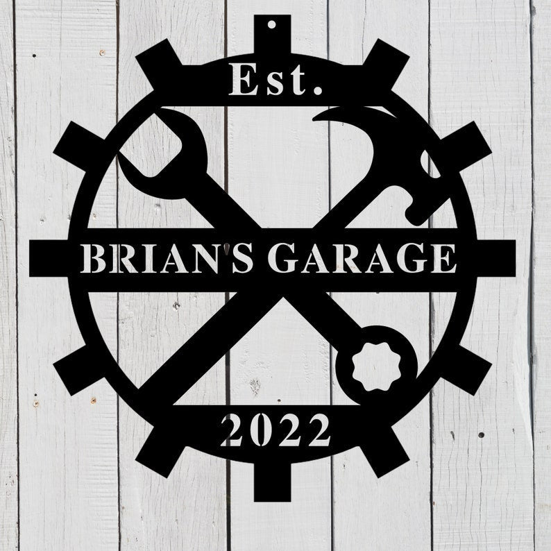 Custom Workshop Man Cave Sign - Handyman Sign - Personalized Man Cave Sign Metal - Custom Man Cave Sign