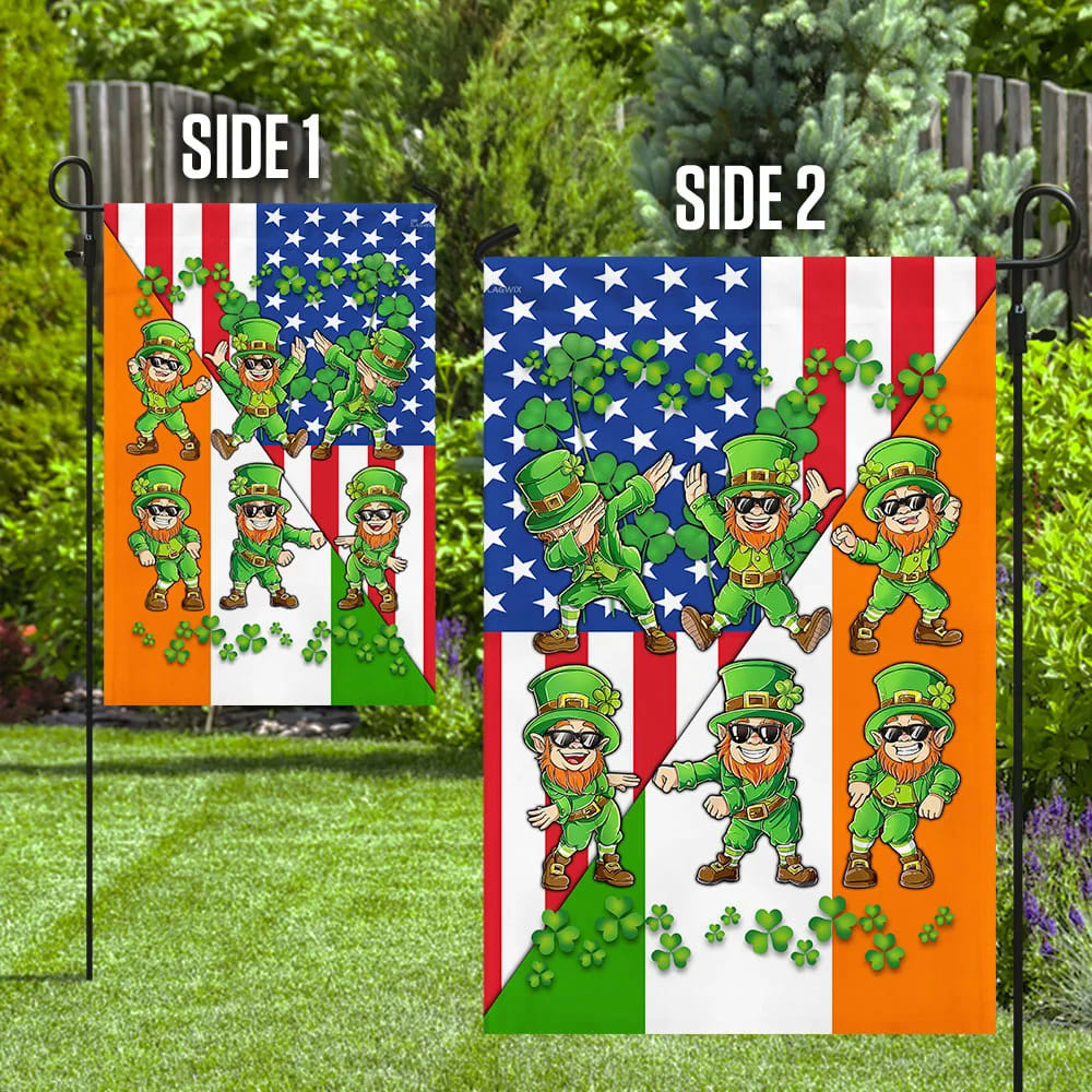 Dancing Leprechauns St Patrick's Day House Flag - St Patrick's Day Garden Flag - St. Patrick's Day Decorations