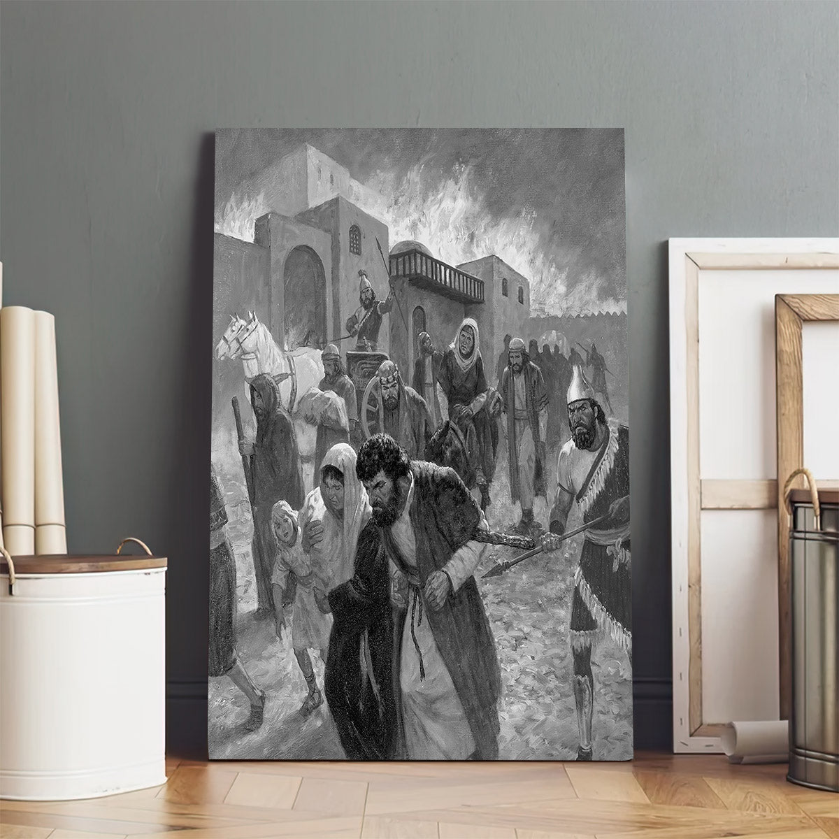 Destruction Of Jerusalem Canvas Pictures - Religious Canvas Wall Art - Scriptures Wall Decor