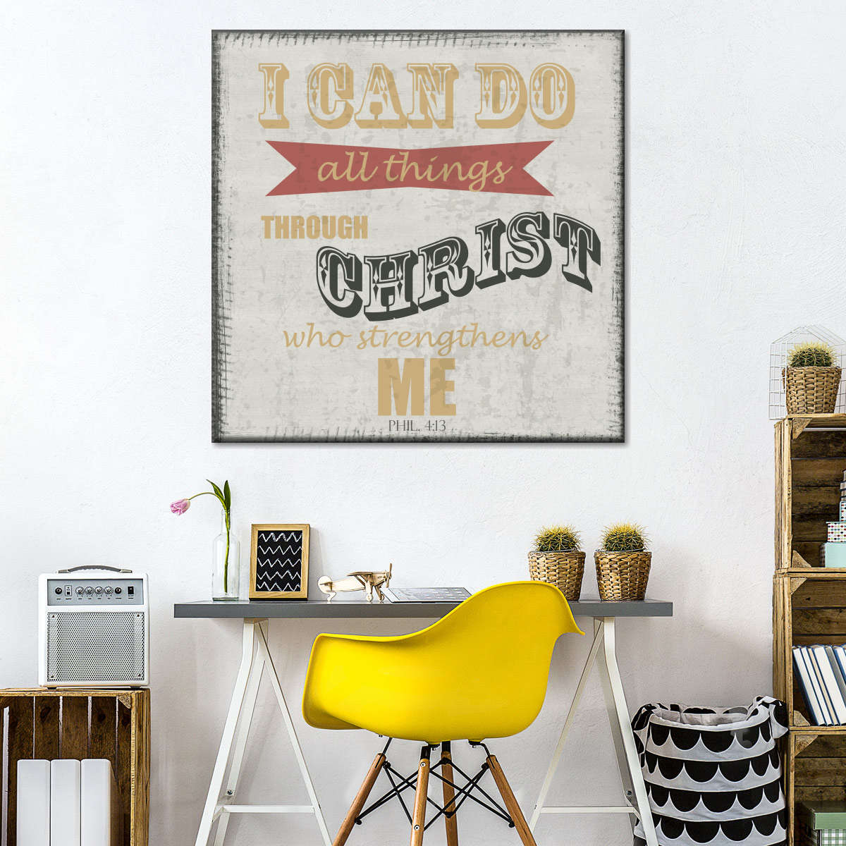 Do All Things New Square Canvas Wall Art - Bible Verse Wall Art Canvas - Religious Wall Hanging