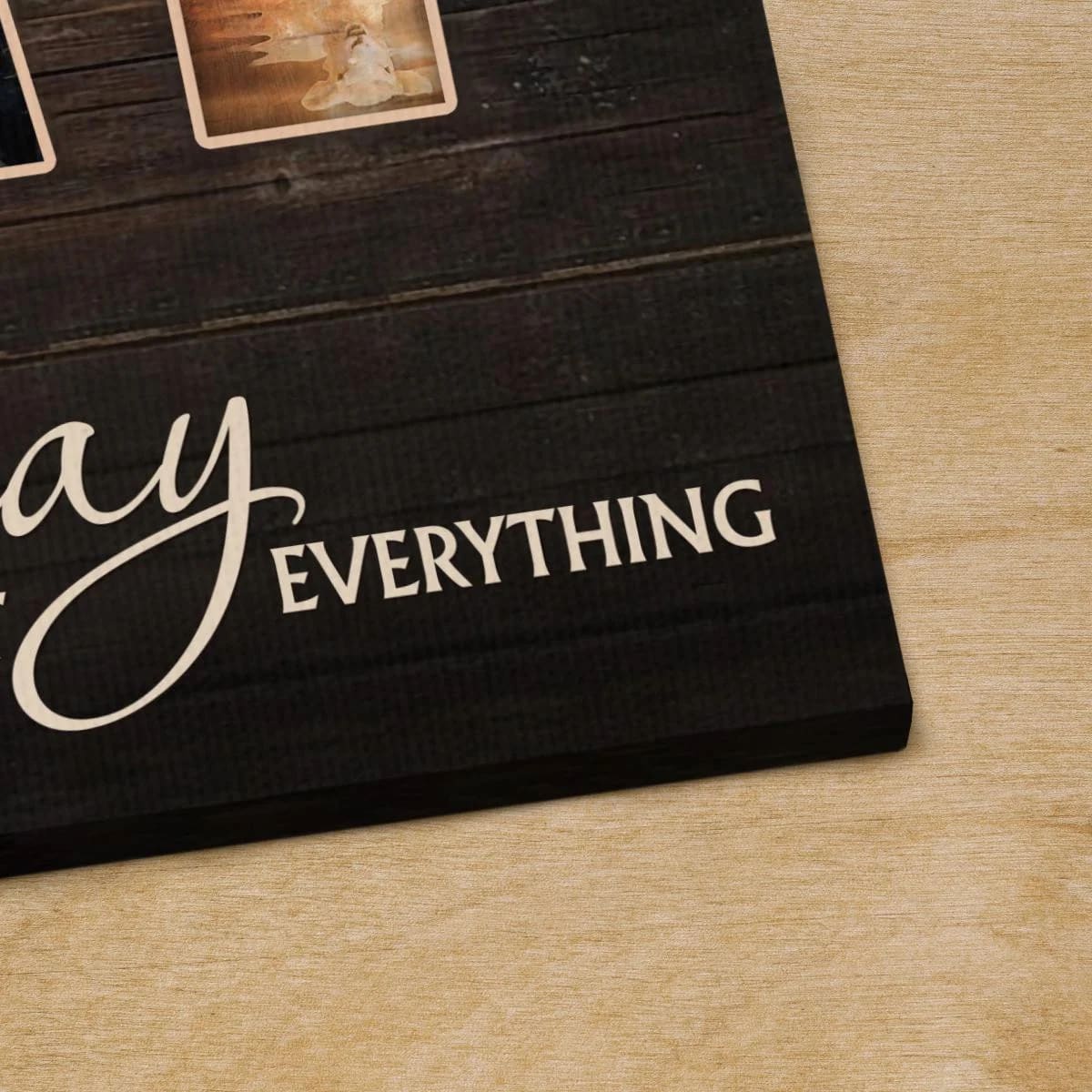 Don't Worry About Anything Pray About Everything Canvas - Lion Jesus Warrior Sheep Canvas - Jesus Canvas - Christmas Wall Art Poster