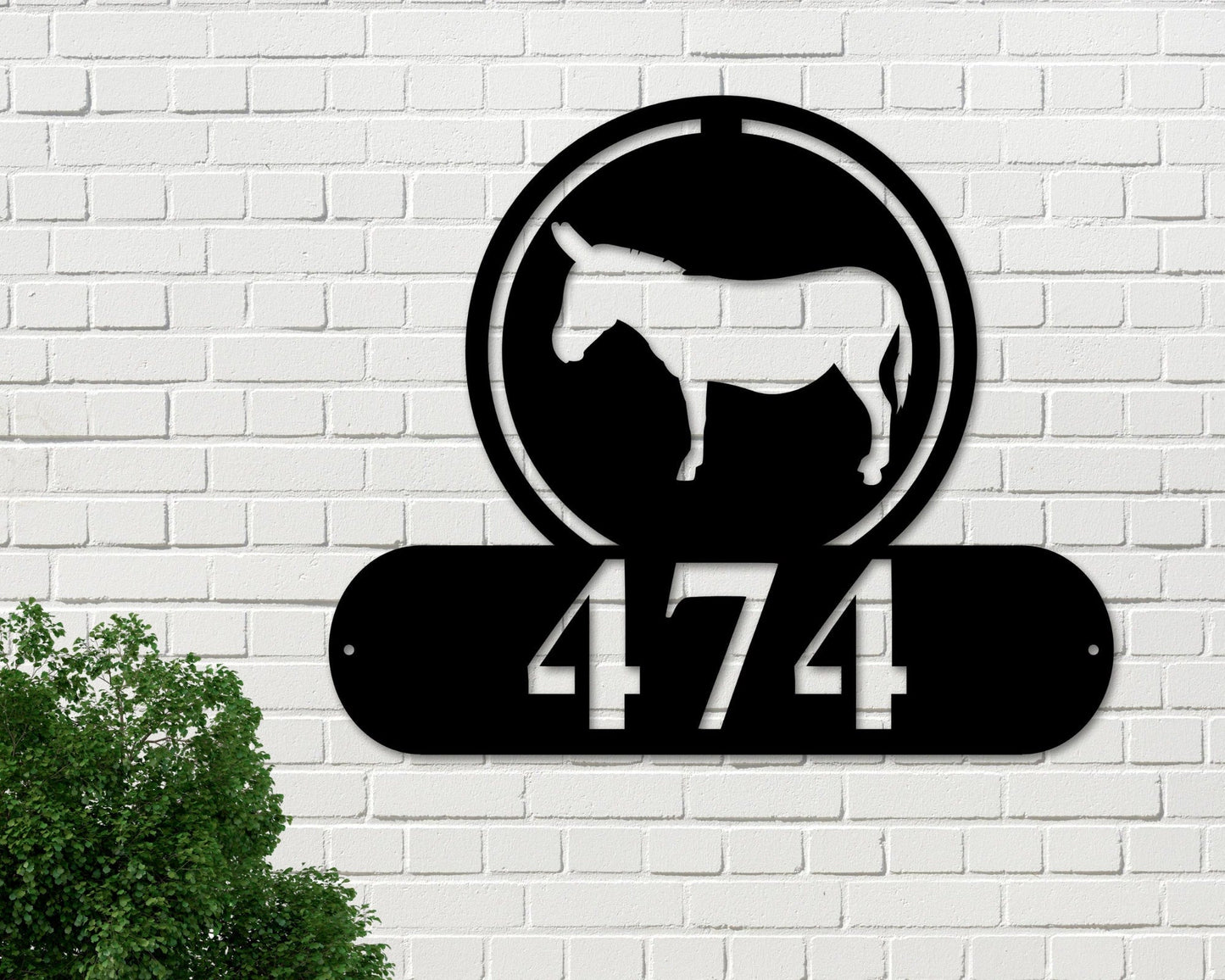 Donkey Address Sign Donkey Metal Sign Metal Farm Sign Donkey Ranch Sign Address Signs House Number Plaque Address Plaque Metal Signs