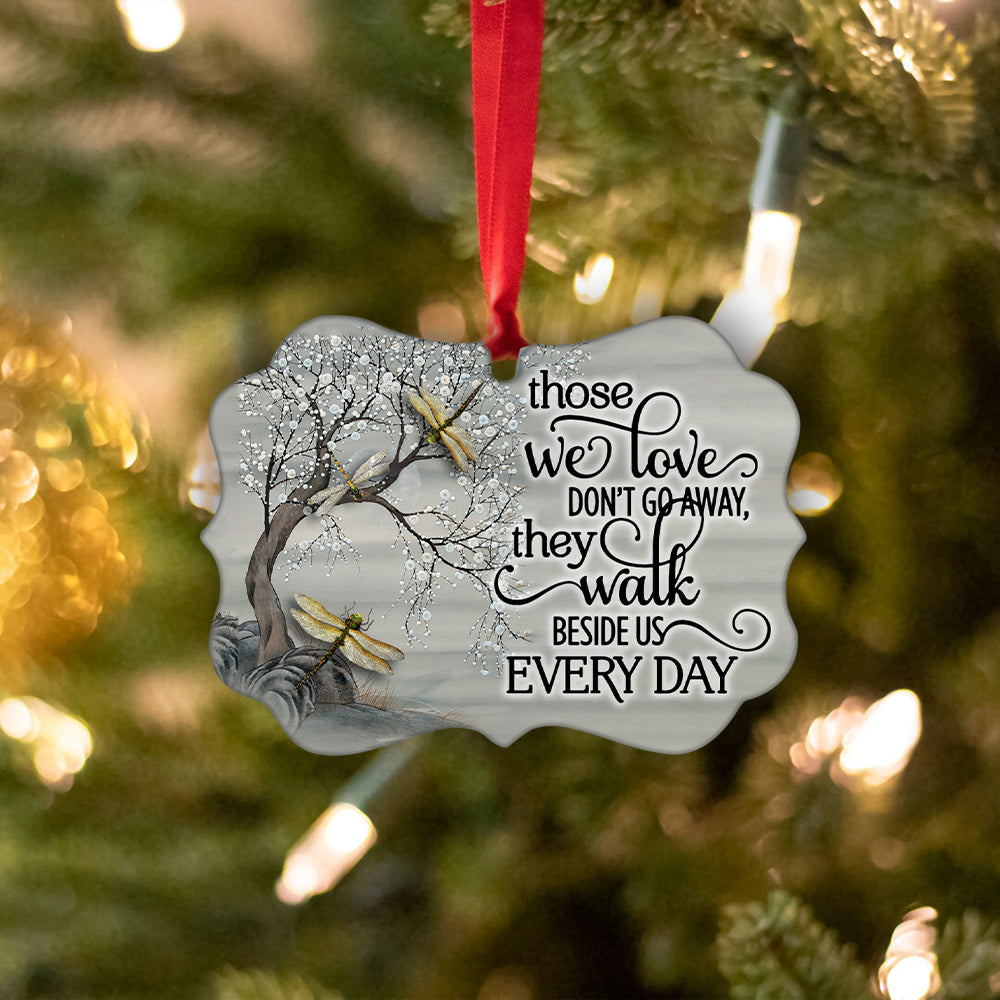 Dragonfly Memorial 3 Metal Ornament - Christmas Ornament - Christmas Gift