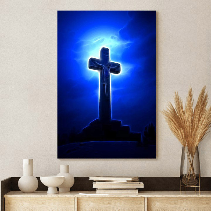 Dramatic Jesus Crucifixion Canvas Wall Art - Easter Canvas Pictures - Christian Canvas Wall Decor