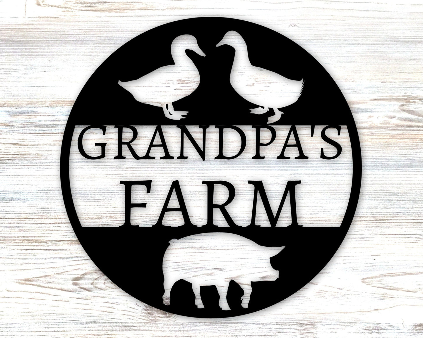 Duck Farm Sign Duck Sign Personalized Farm Sign Barn Sign Ranch Sign Farmhouse Decor Farmhouse Sign Duck And Pig Sign Pig Sign Sign