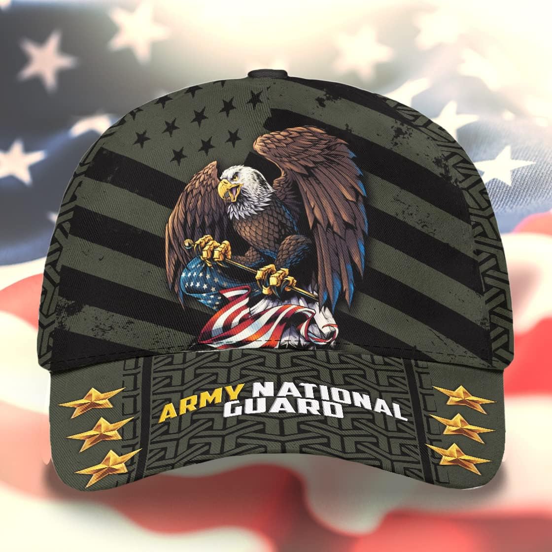 Eagle Army National Guard Baseball Cap - Christian Hats for Men and Women