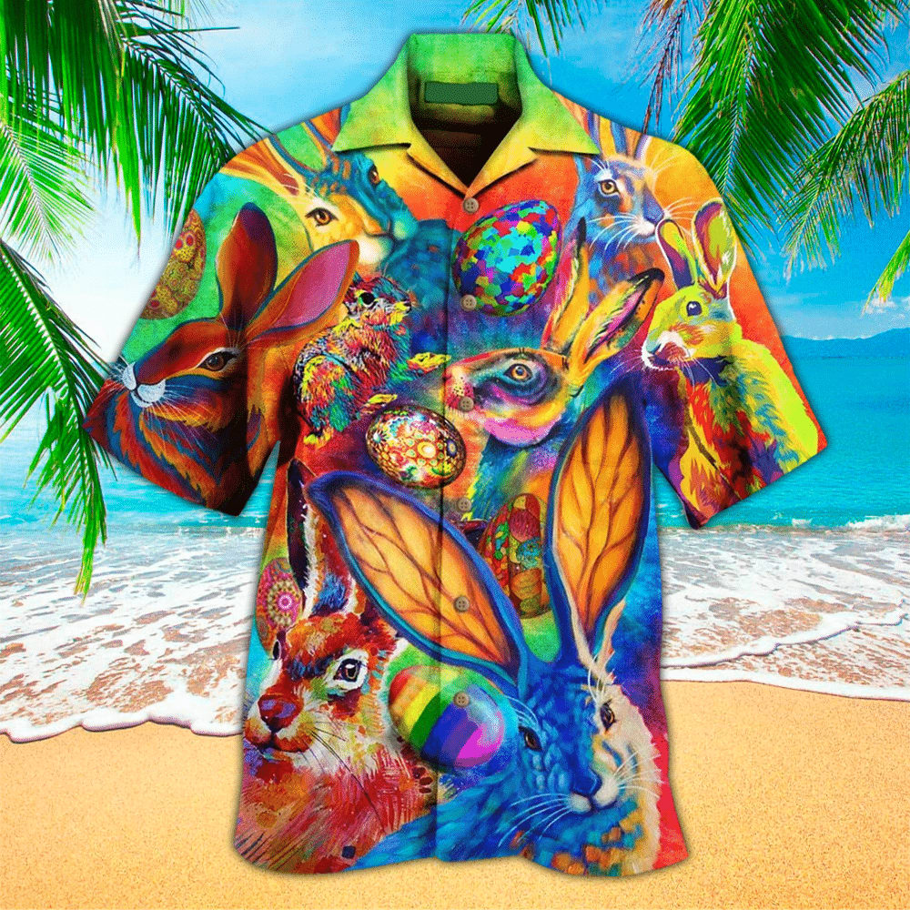 Easter Rabbit Hawaiian Shirt 1 - Easter Hawaiian Shirts For Men & Women