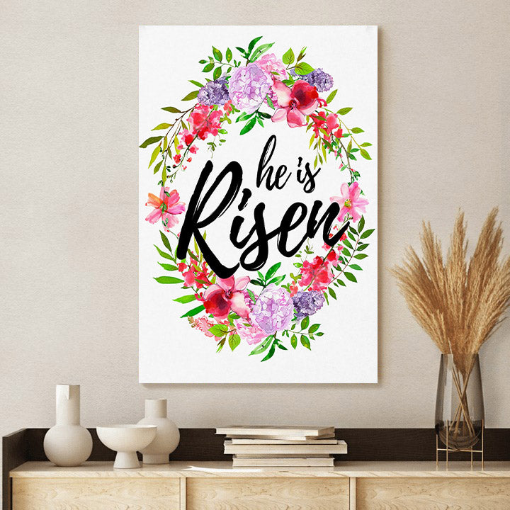 Easter Wreath He Is Risen Printable Easter Printable Home Jesus Chri