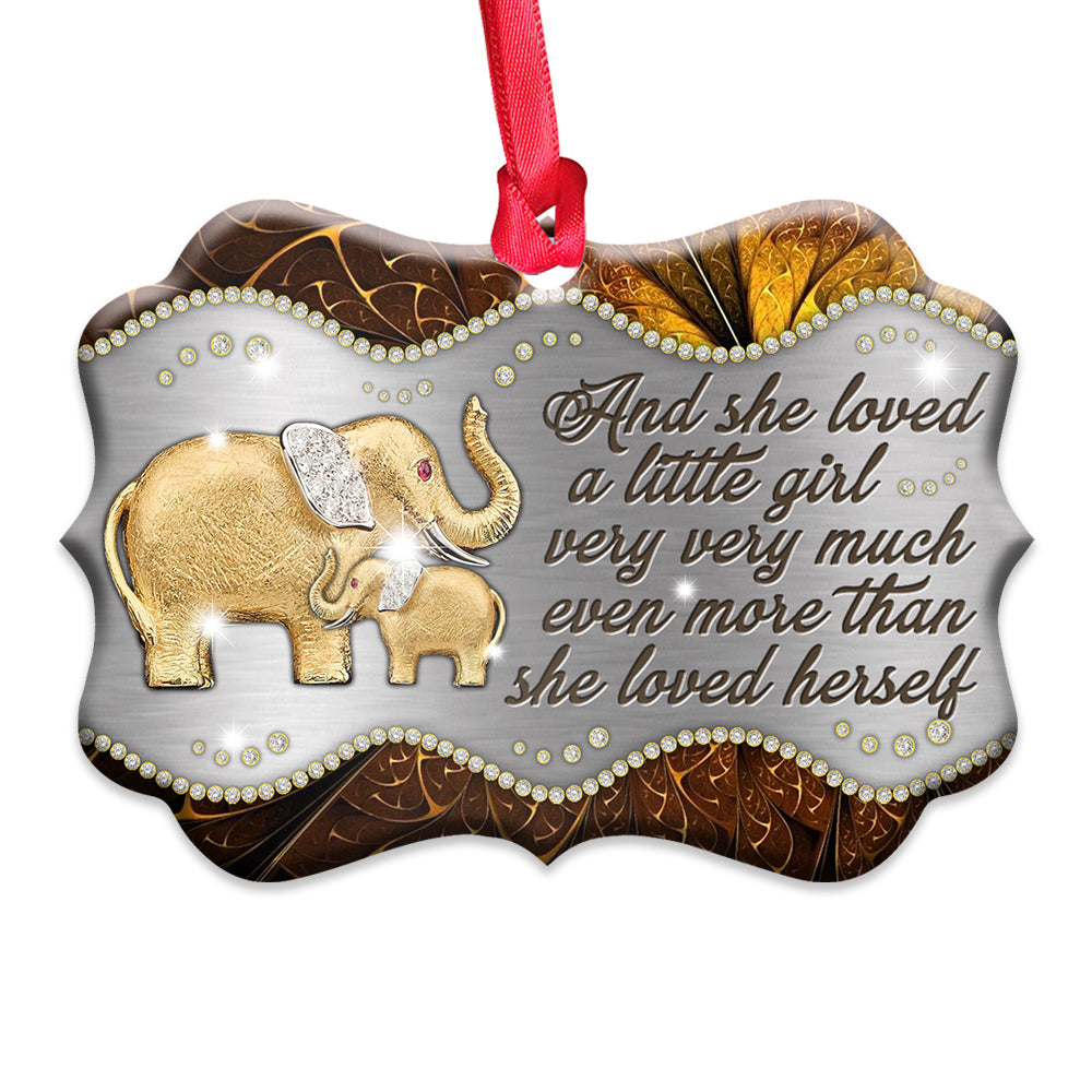 Elephant Gold Jewelry Style Metal Ornament - Christmas Ornament - Christmas Gift