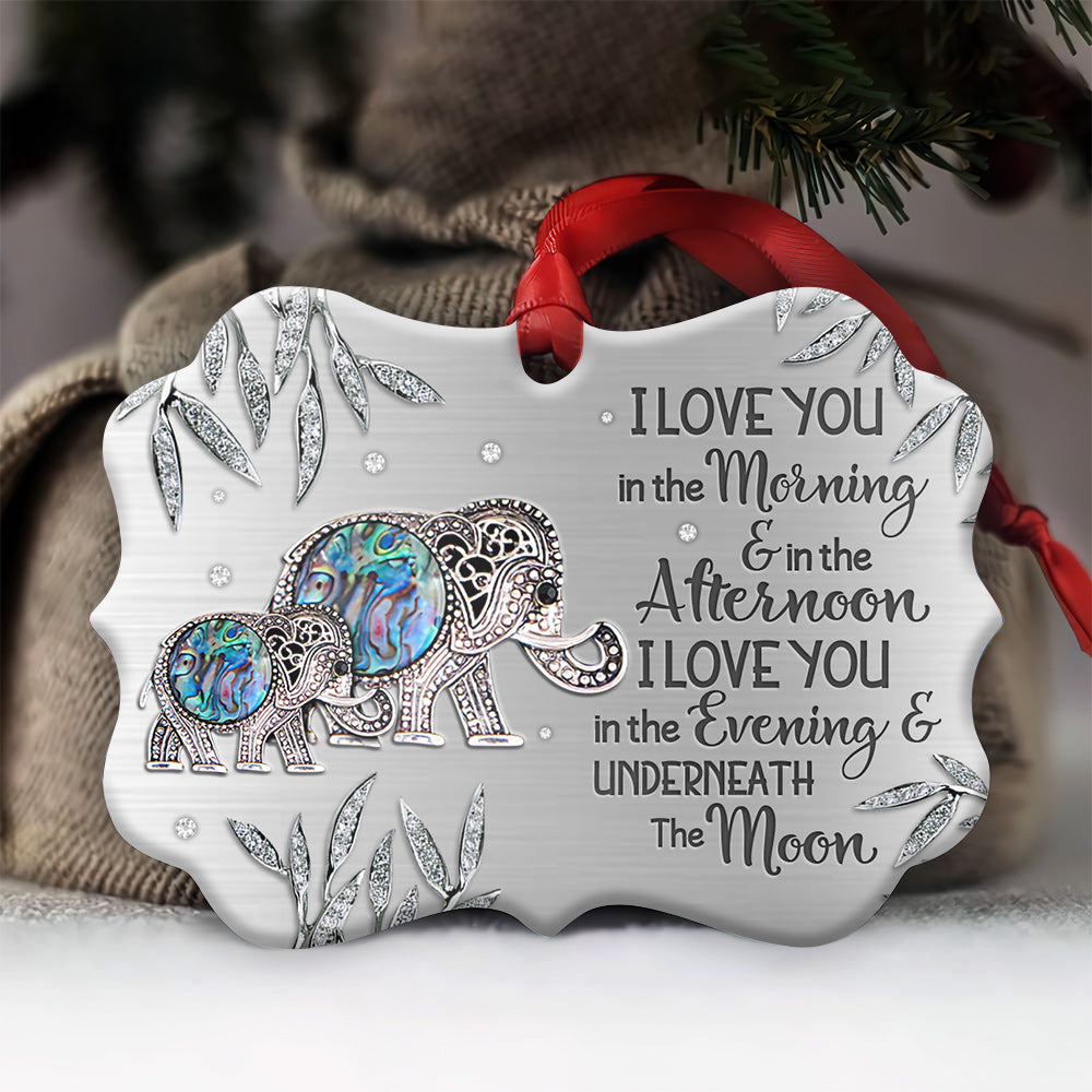 Elephant Motherhood Jewelry Style Metal Ornament - Christmas Ornament - Christmas Gift