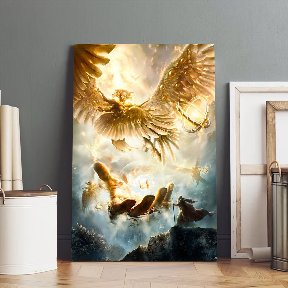 Ezekiel S Vision Christian Art Premium Matte Vertical - Jesus Christ Canvas - Christian Wall Art