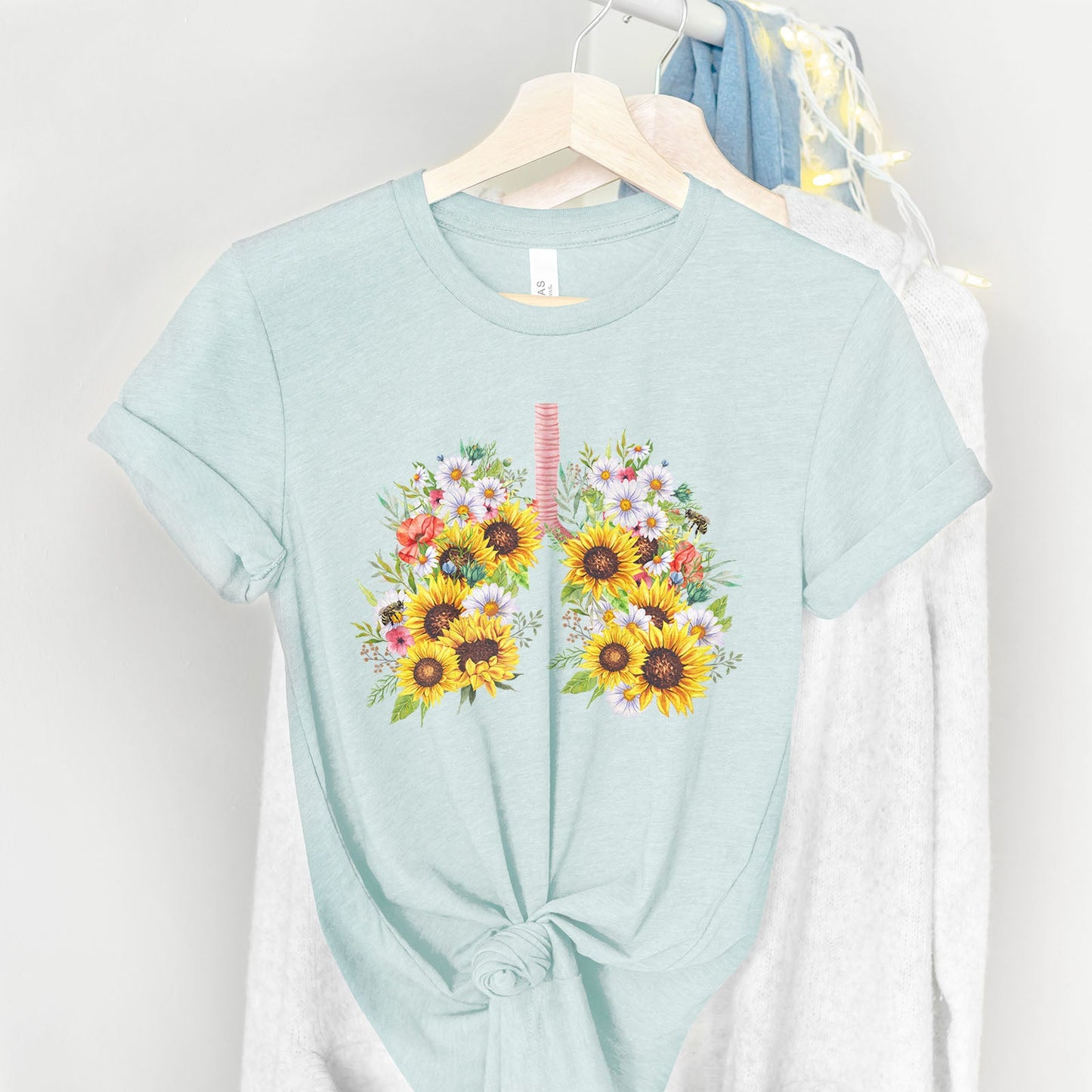 Yah Weh Sunflower Tee Shirts For Women - Christian Shirts for Women - Religious Tee Shirts