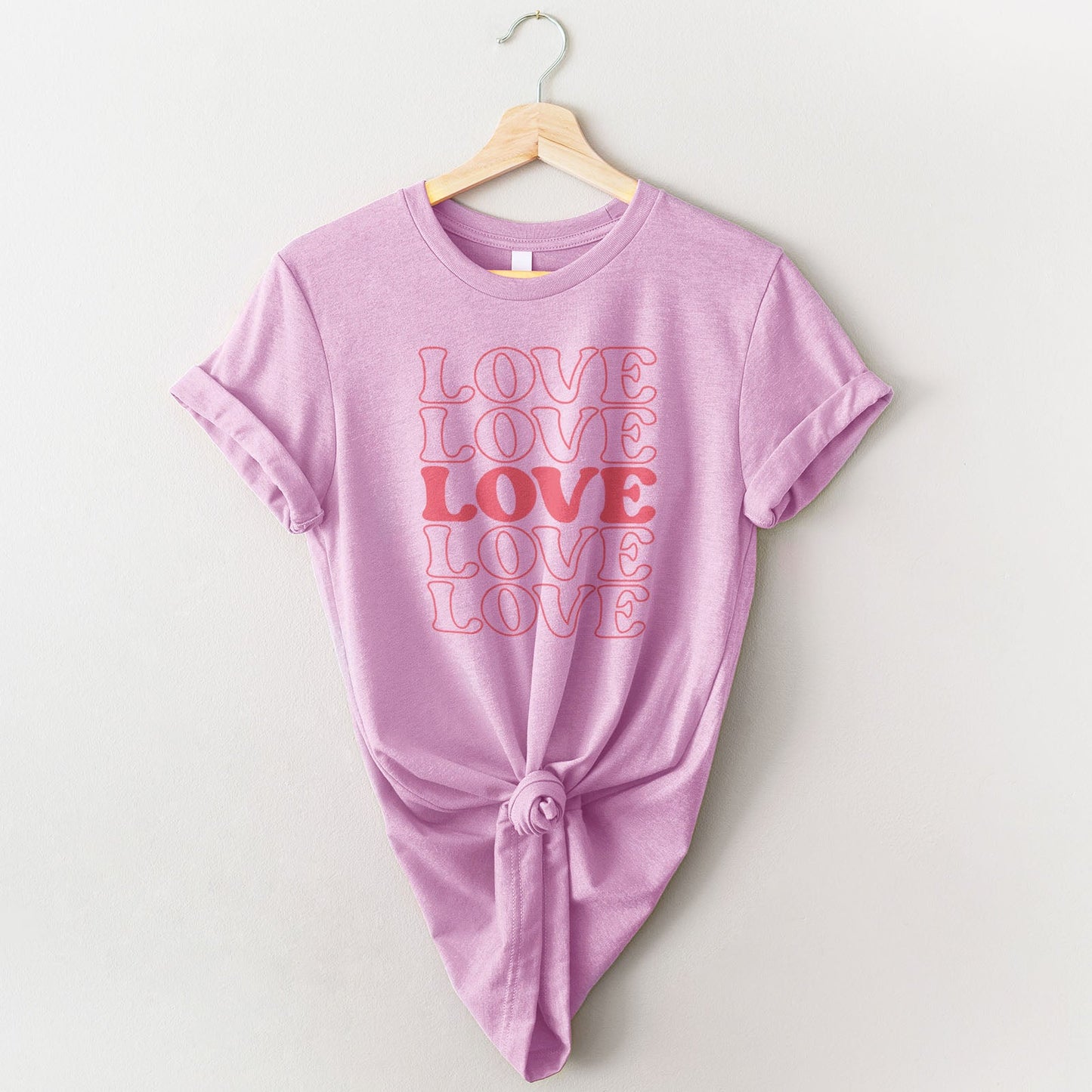 Stacked Love Tee Shirts For Women - Christian Shirts for Women - Religious Tee Shirts