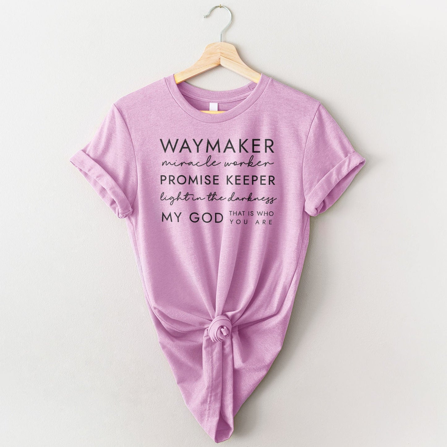 Way Maker Miracle Worker Promise Keeper Tee Shirts For Women - Christian Shirts for Women - Religious Tee Shirts