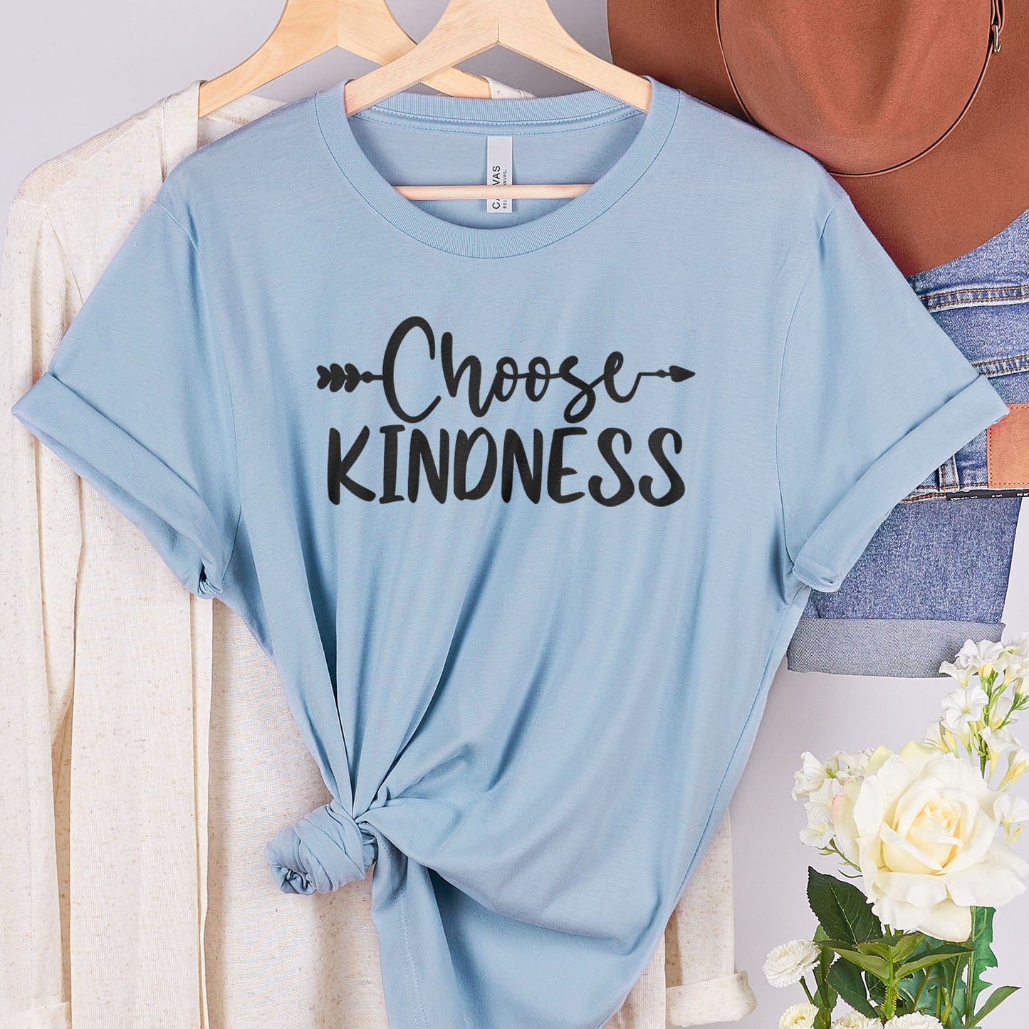 Choose Kindness Tee Shirts For Women - Christian Shirts for Women - Religious Tee Shirts