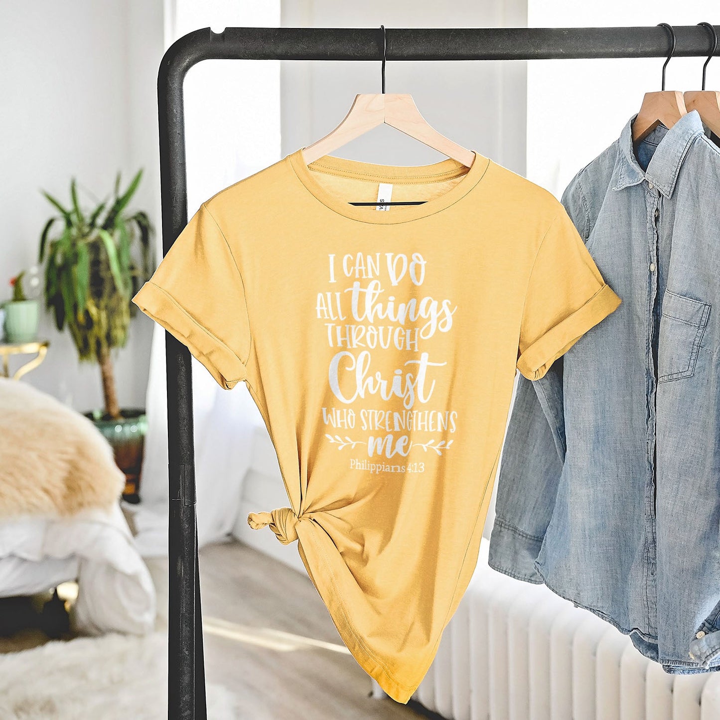 I Can Do All Things Through Christ Who Strengthens Me Philippians 4:13 Tee Shirts For Women - Christian Shirts for Women