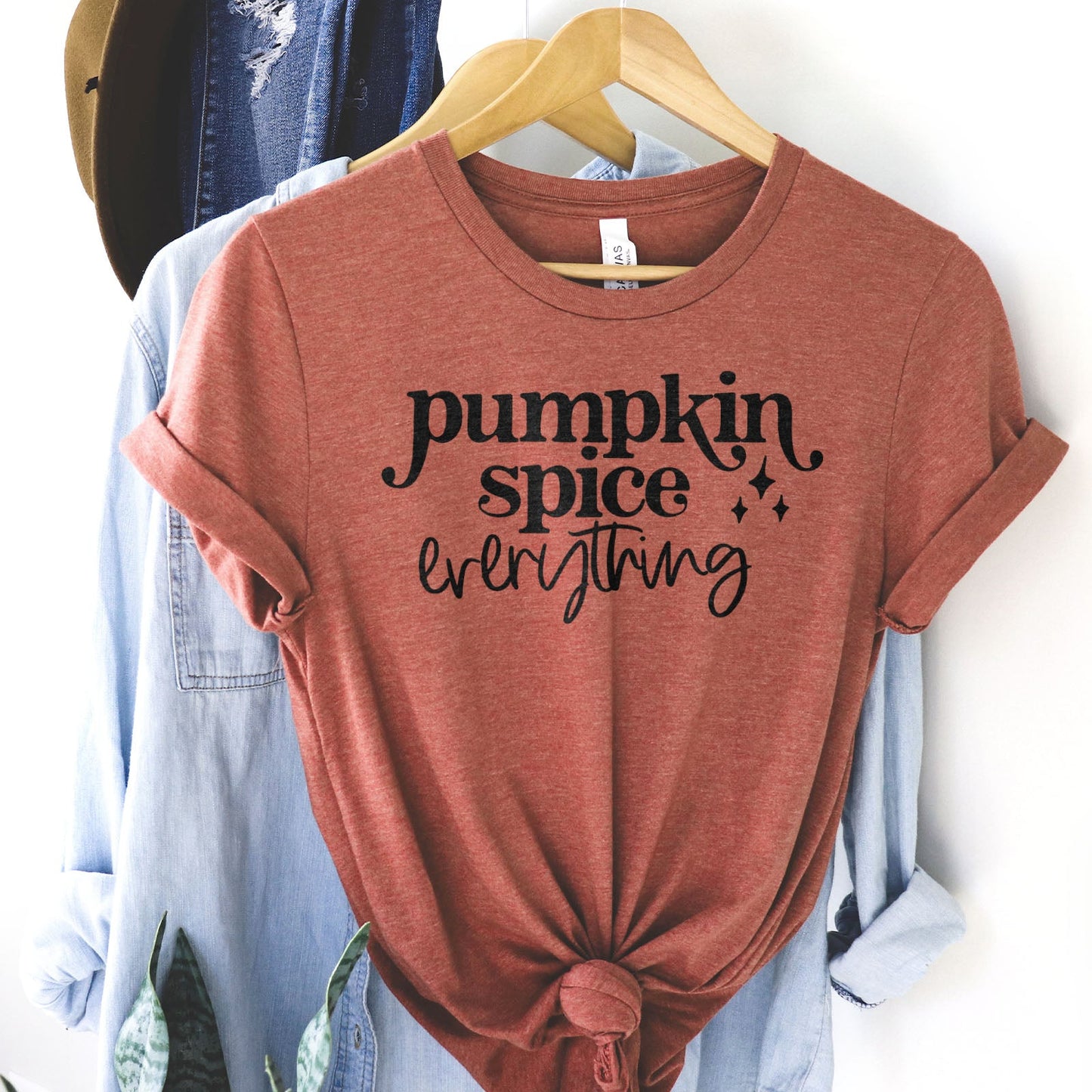 Pumpkin Spice Everything Tee Shirts For Women - Christian Shirts for Women - Religious Tee Shirts