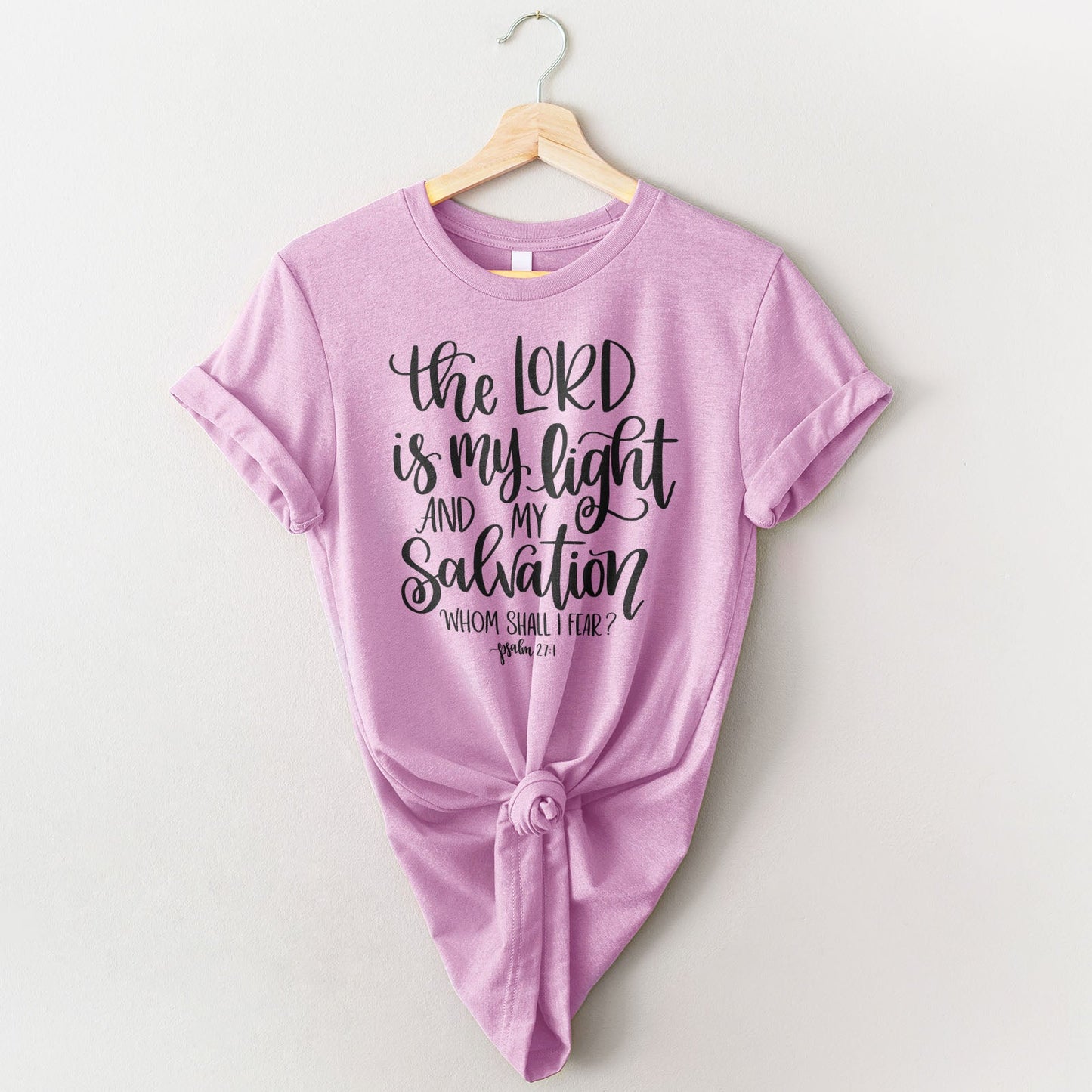 The Lord is My Light Tee Shirts For Women - Christian Shirts for Women - Religious Tee Shirts