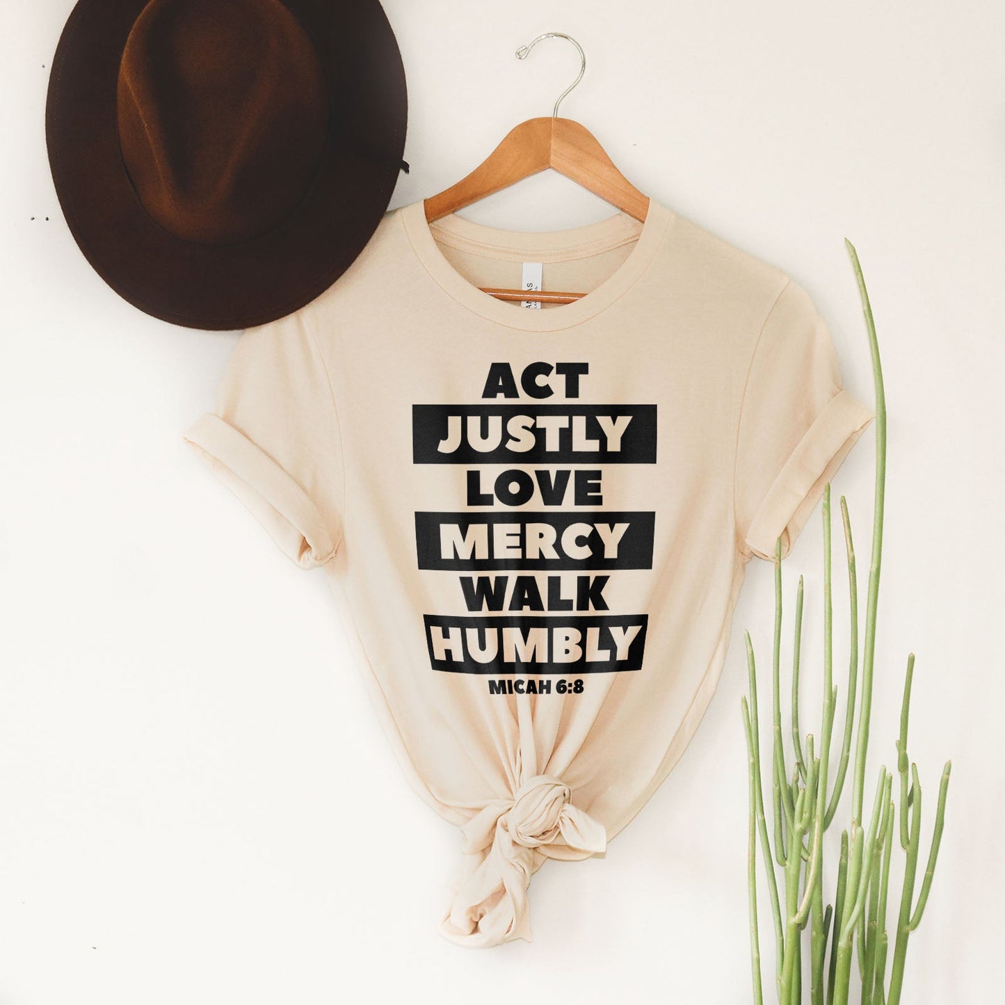 Walk Humbly Tee Shirts For Women - Christian Shirts for Women - Religious Tee Shirts