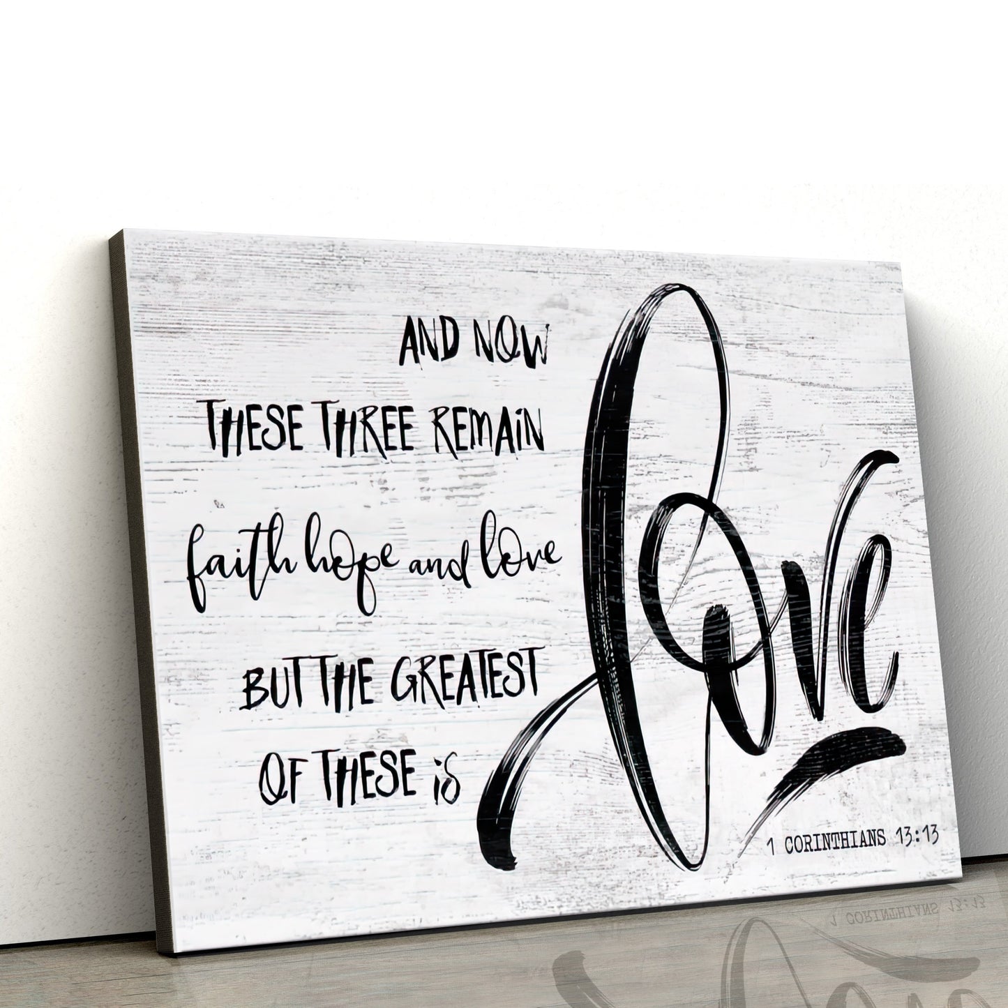 Faith Hope And Love Poster - 1 Corinthians 13 13 Wall Art Decor #2