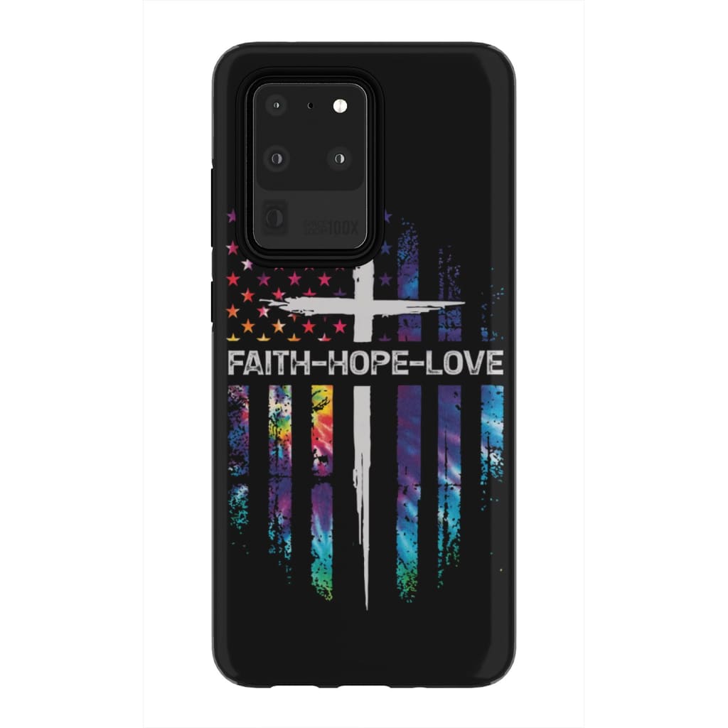 Faith Hope Love Cross Phone Case - Bible Verse Phone Cases Samsung