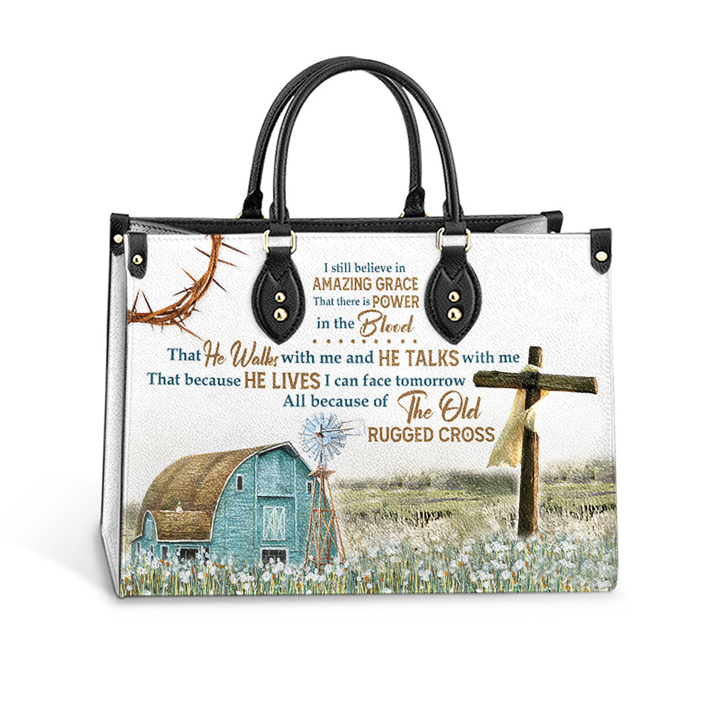 Faith I Still Believe Leather Bag - Women's Pu Leather Bag - Gift For Grandmothers