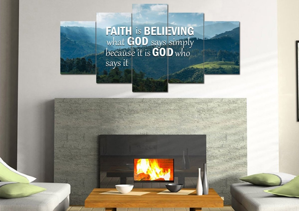 Faith Is Believing Wall Art Canvas Print - Christian Canvas Wall Art