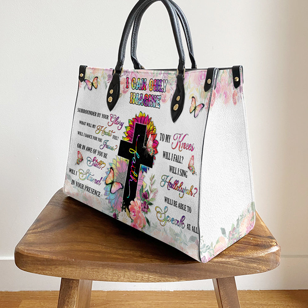 Faith Surrounded By Your Glory 1Leather Bag - Women's Pu Leather Bag - Gift For Grandmothers