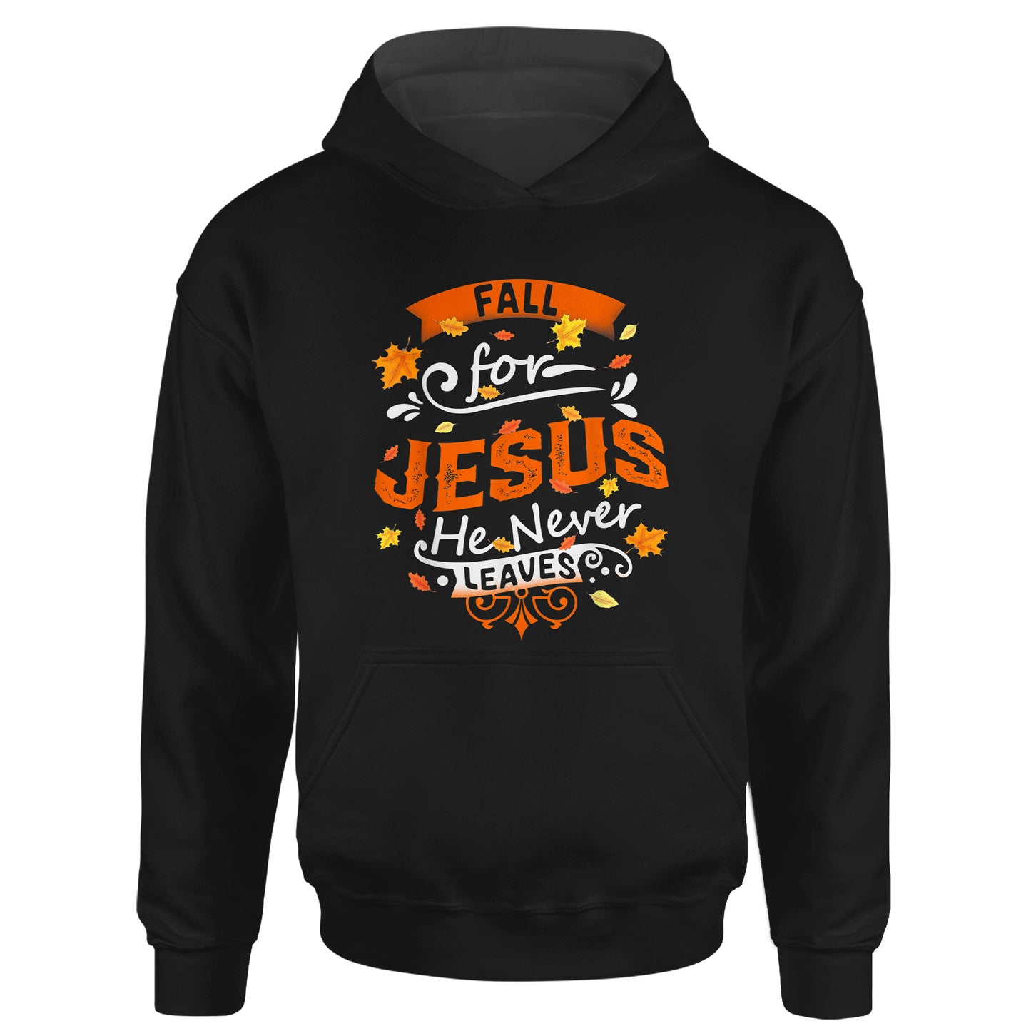 Fall For Jesus He Never Leaves Christian Faith Jesus Vintage T-Shirt