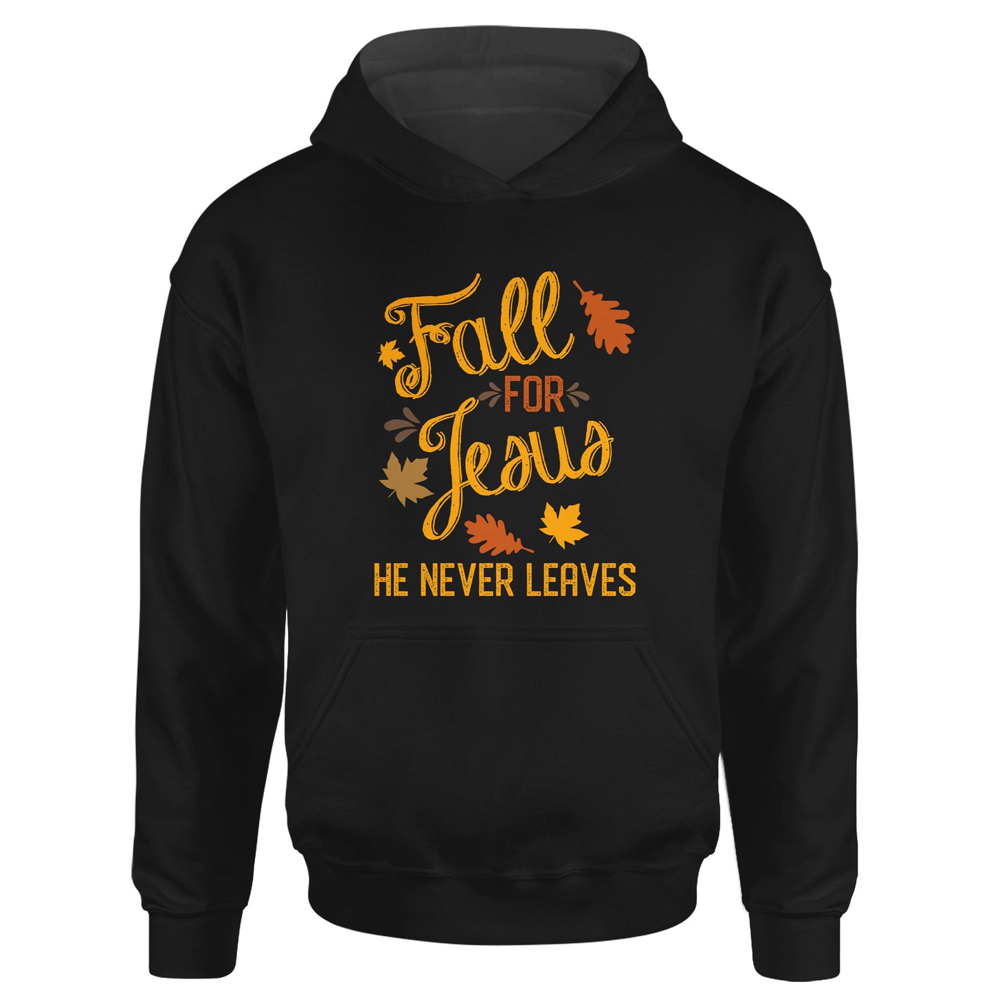 Fall For Jesus He Never Leaves Christian Long Sleeve T-Shirt