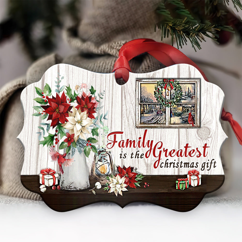 Family Christmas Is The Greatest Christmas Metal Ornament - Christmas Ornament - Christmas Gift