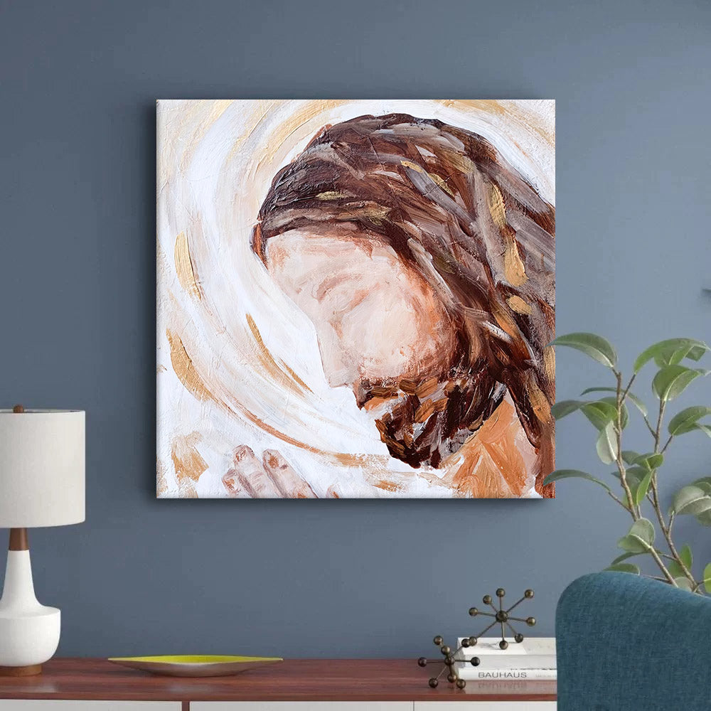 Father Paper Print- Jesus Painting On Canvas - Christian Art Gift