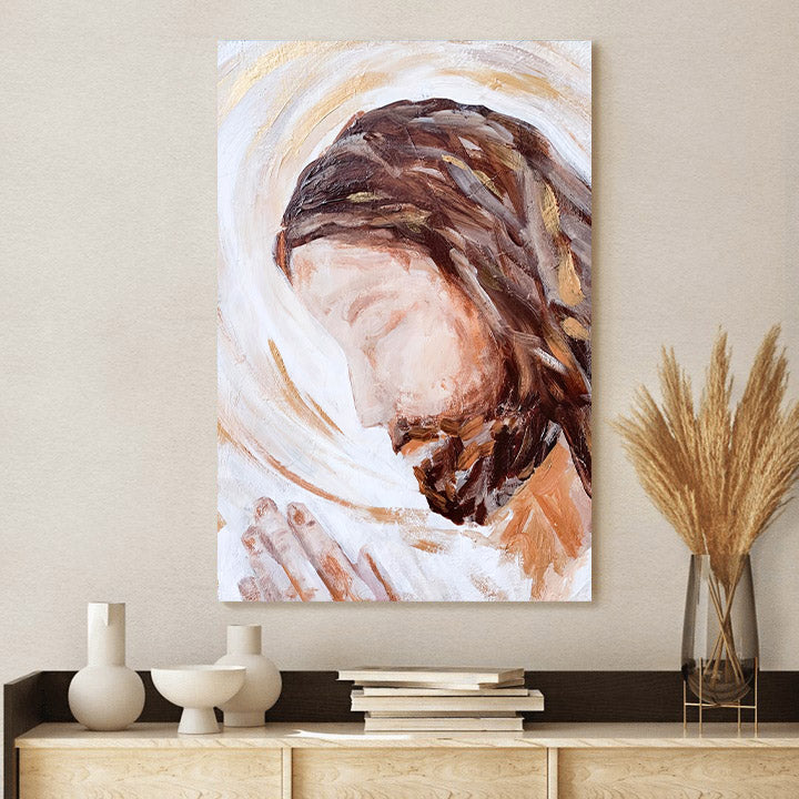 Father' Paper Print - Religious Posters - Jesus Painting On Canvas