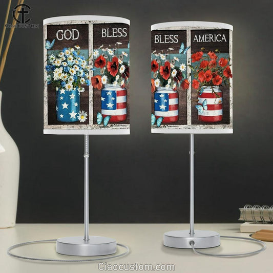 Flower Vases God Bless America Table Lamp