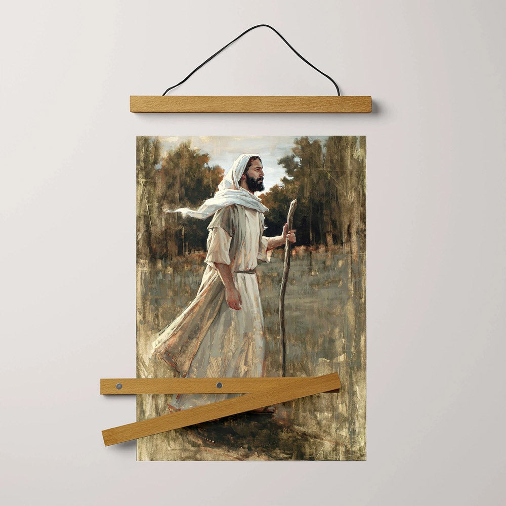 Forward In Faith Hanging Canvas Wall Art - Jesus Picture - Jesus Portrait Canvas - Religious Canvas