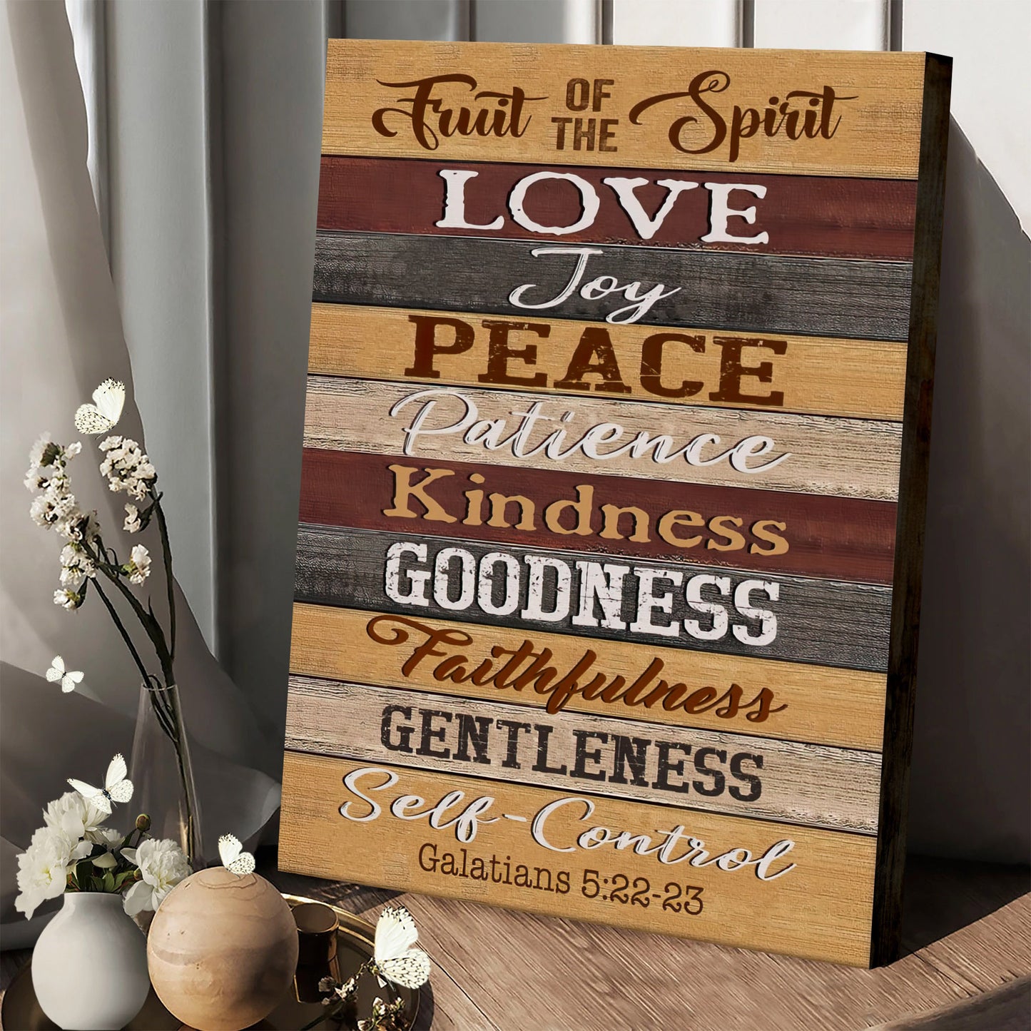 Fruit Of The Spirit Art On Wall - Galatians 5 22-23 Wall Painting #3