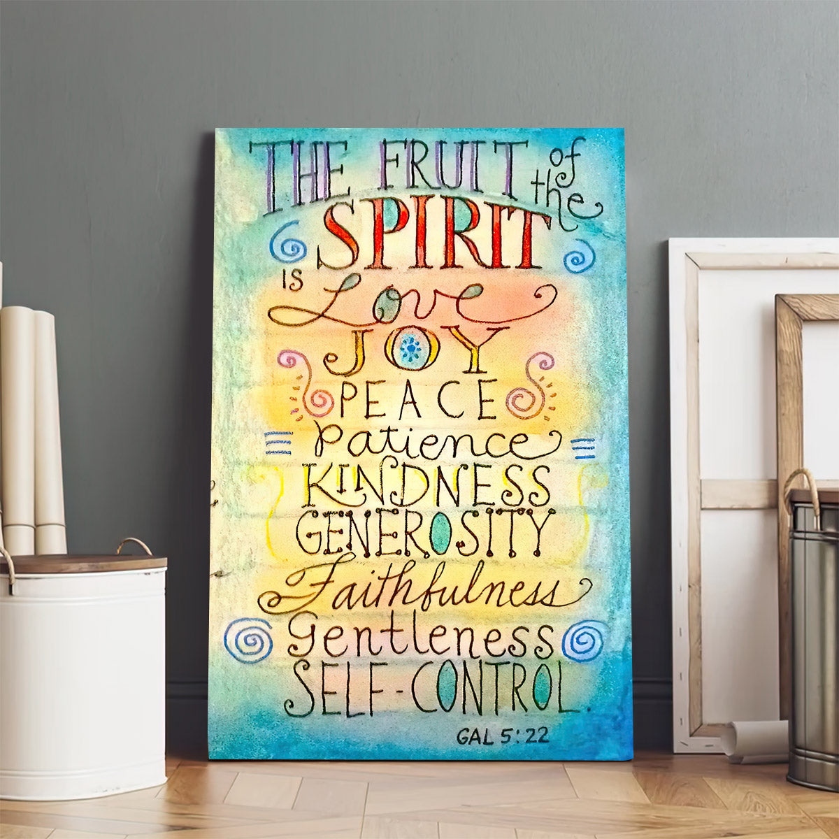 Fruit Of The Spirit Canvas Art - Bible Verse Wall Art - Christian Home ...