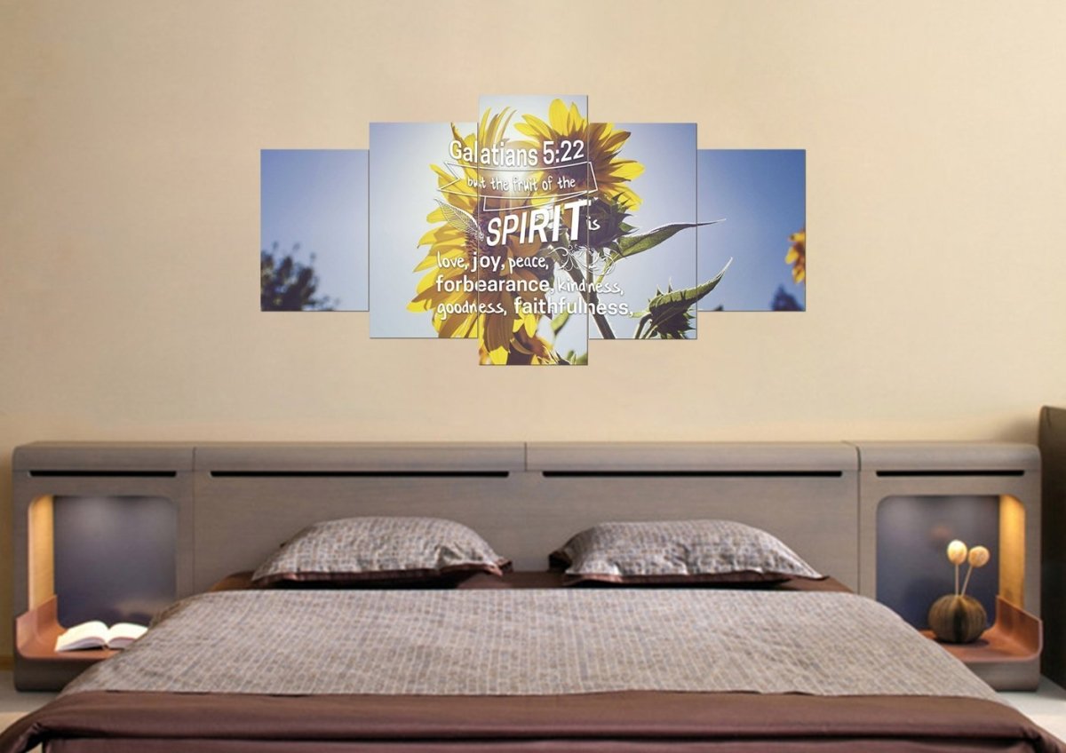 Galatians 522 Fruit Of The Spirit Bible Verse Canvas Wall Art - Christian Canvas Wall Art
