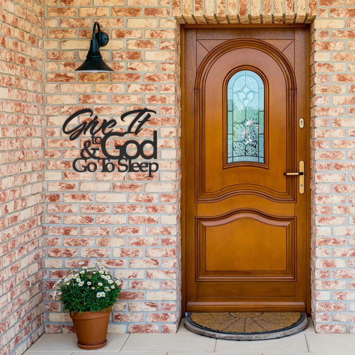 Give It To God Metal Sign 2 - Christian Metal Wall Art - Religious Metal Wall Decor