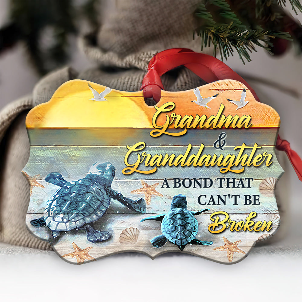 Gmg Turtle Grandma And Granddaughter Ornament - Christmas Ornament - Ciaocustom