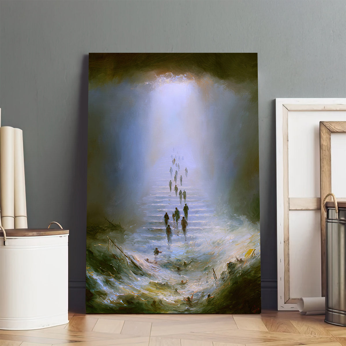 Go To Heaven Wall Art Canvas - Christian Canvas Wall Art - Gift For Farmer