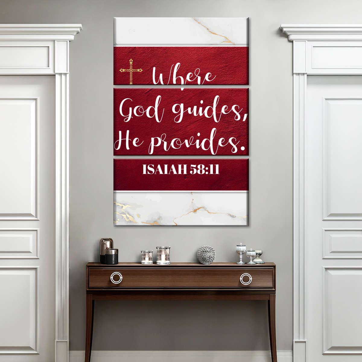 God Guides I Canvas Wall Art - Christian Wall Decor Art - Religious Wall Decor