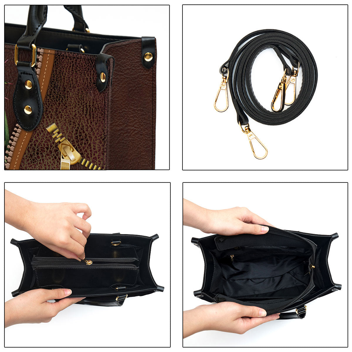 God Is Within Her - Beautiful Sunflower Leather Bag - Christian Pu Leather Bags For Women