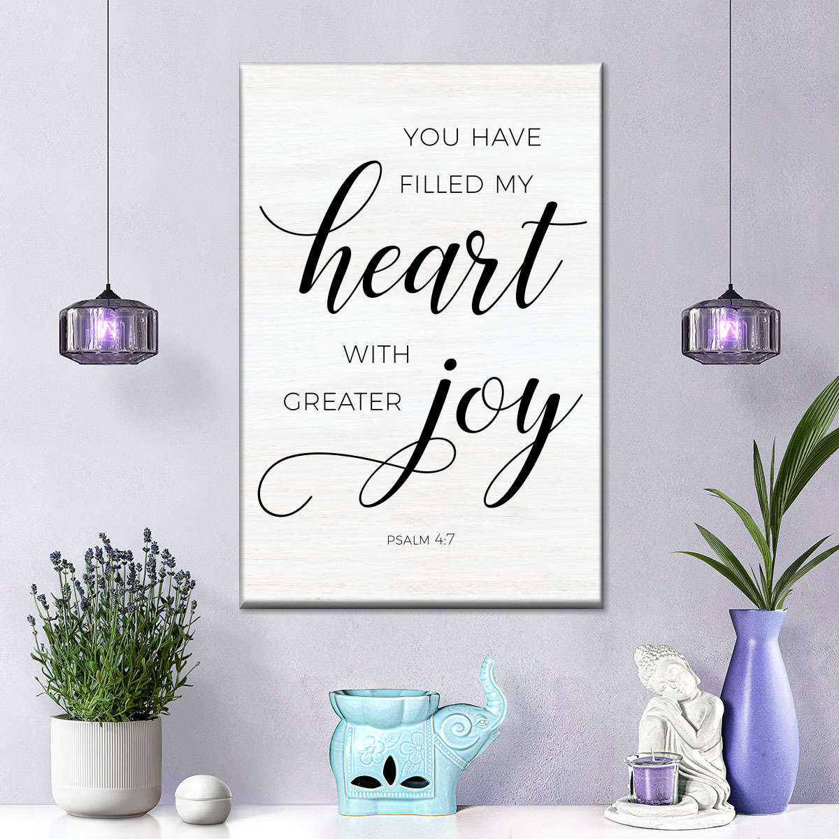 Greater Joy Canvas Wall Art - Canvas Religious Wall Art - Christian Wall Decor Living Room