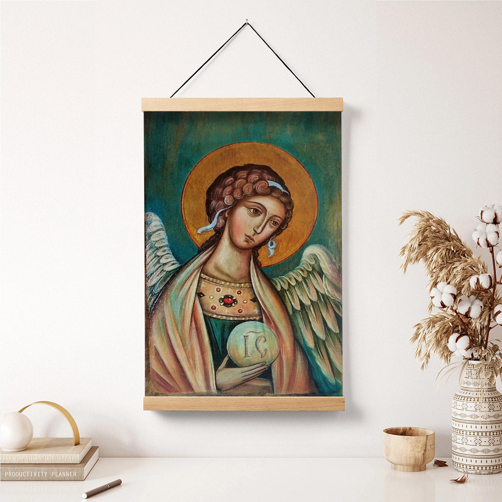 Guardian Angel Hanging Canvas Wall Art Decor - Catholic Hanging Canvas Wall Art - Religious Gift - Christian Wall Art Decor