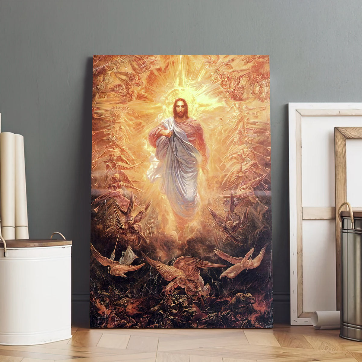 He Has Risen Resurrection Canvas Wall Art - Easter Canvas Pictures - Christian Canvas Wall Decor