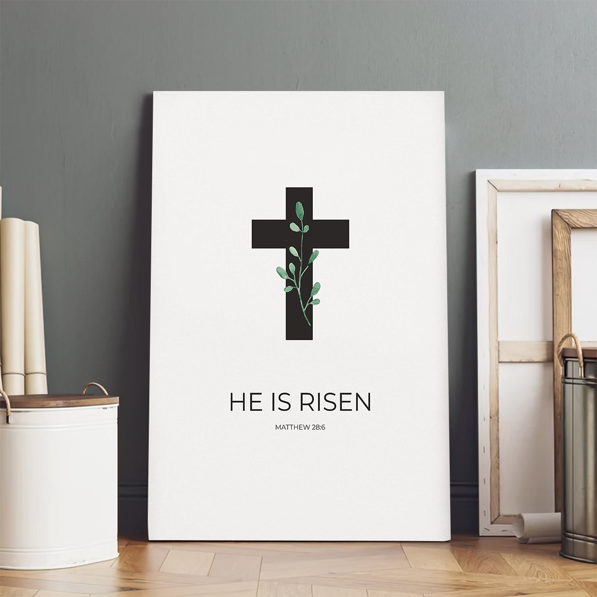 He Is Risen Matthew 28 6 - Jesus Christ Canvas - Christian Wall Art - Religious Canvas Art