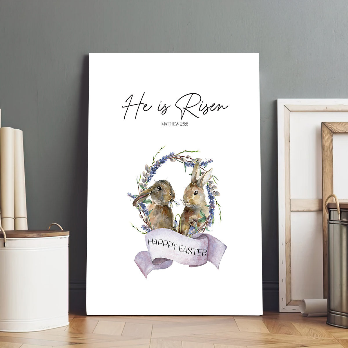 He Is Risen Matthew 28 6 Happy Easter - Jesus Christ Canvas - Christian Wall Art - Religious Canvas Art