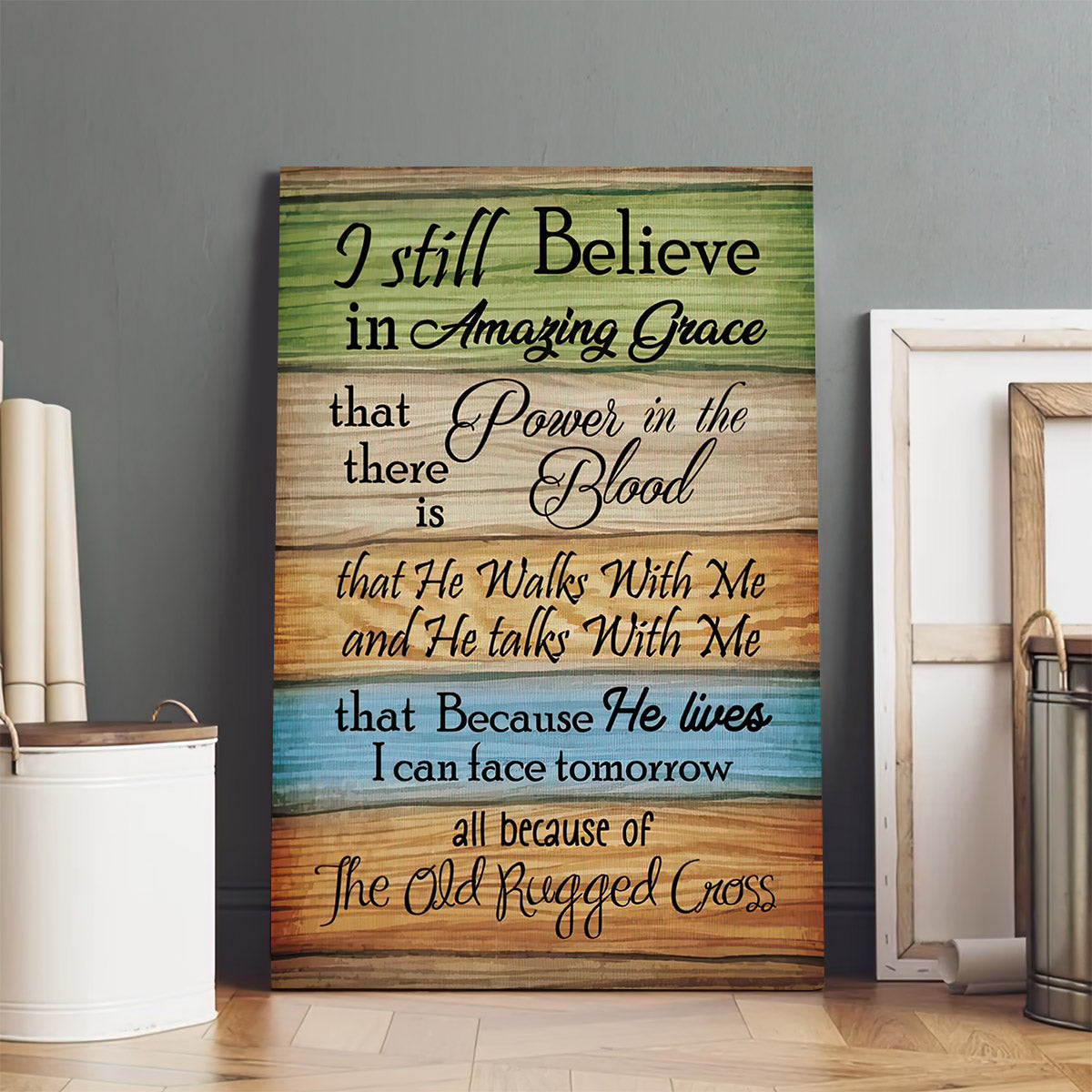 He Walks With Me And He Talks With Me Canvas Painting - Art For Wall Decor #2