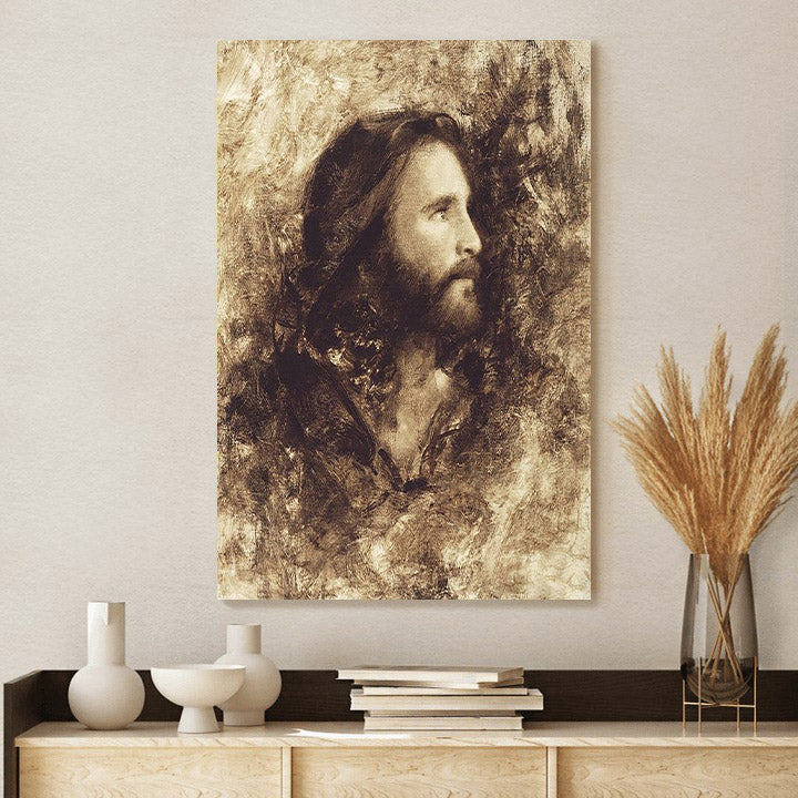 Head Of Christ Canvas Prints - Jesus Christ Art - Christian Canvas Wall Decor